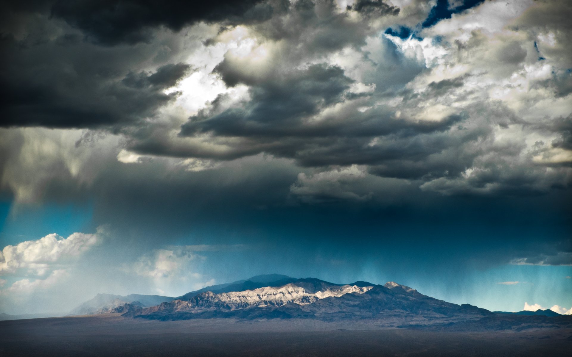 landscapes las vegas las vegas storms mountains clouds sky desert