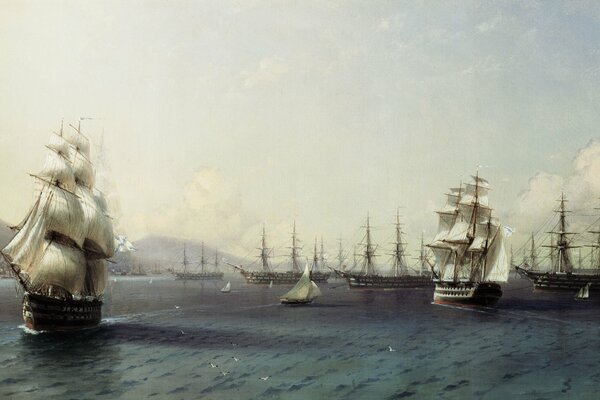 Peinture du grand artiste russe Aivazovsky