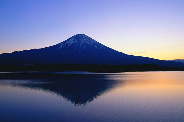 Beautiful mountain in Japan fuji