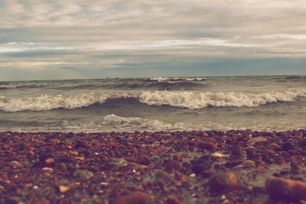 Stare przetworzone zdjęcie Oceanu