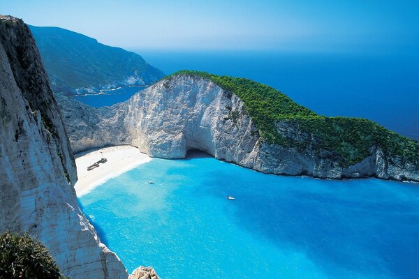 Una laguna paradisiaca in Grecia