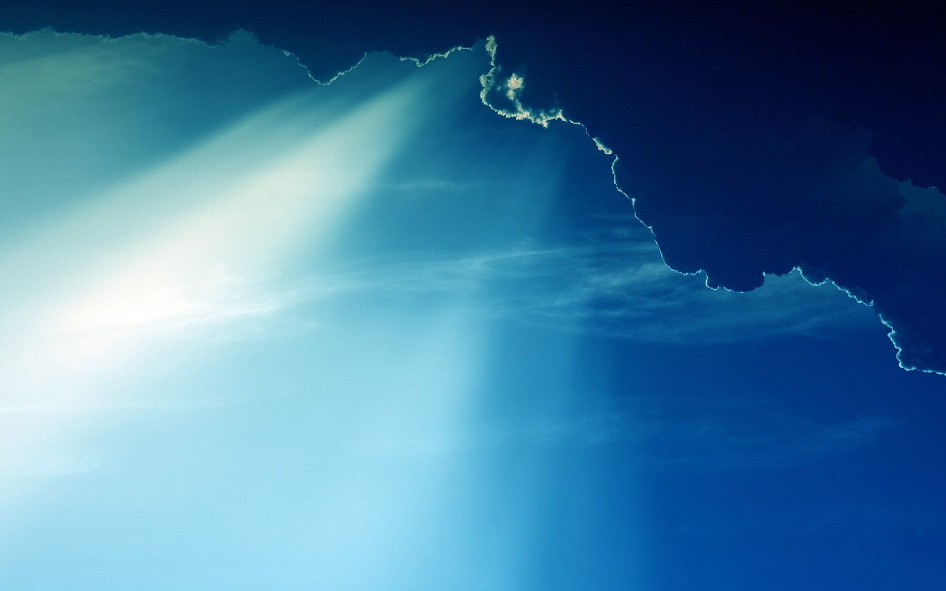 nubes luz rayos del sol cielo paisaje