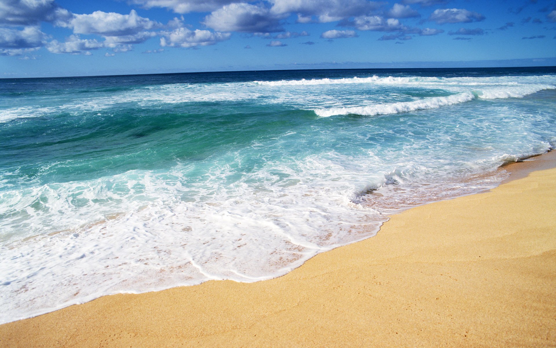 mer vagues côte sable plage été