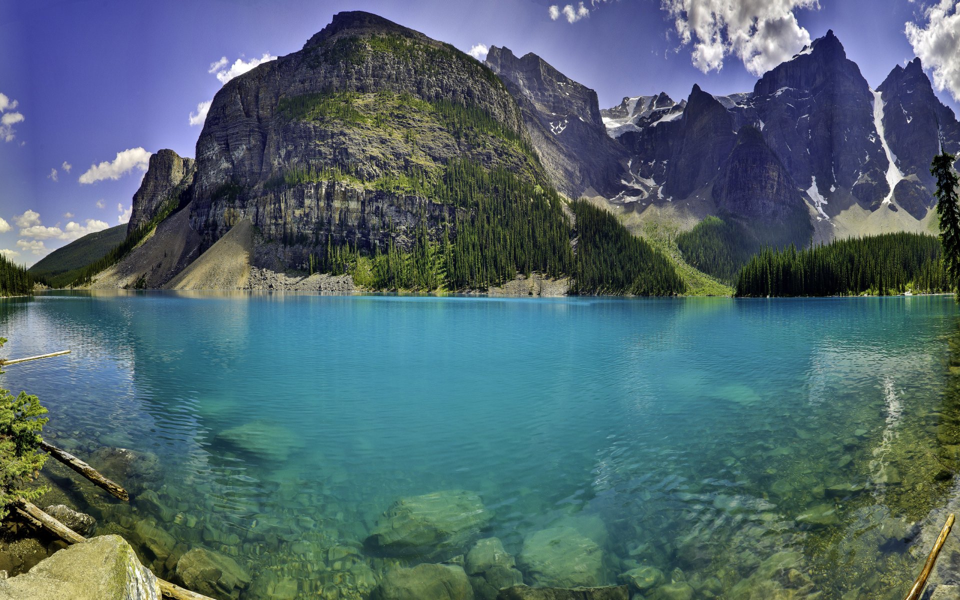 naturaleza paisaje lago agua montañas