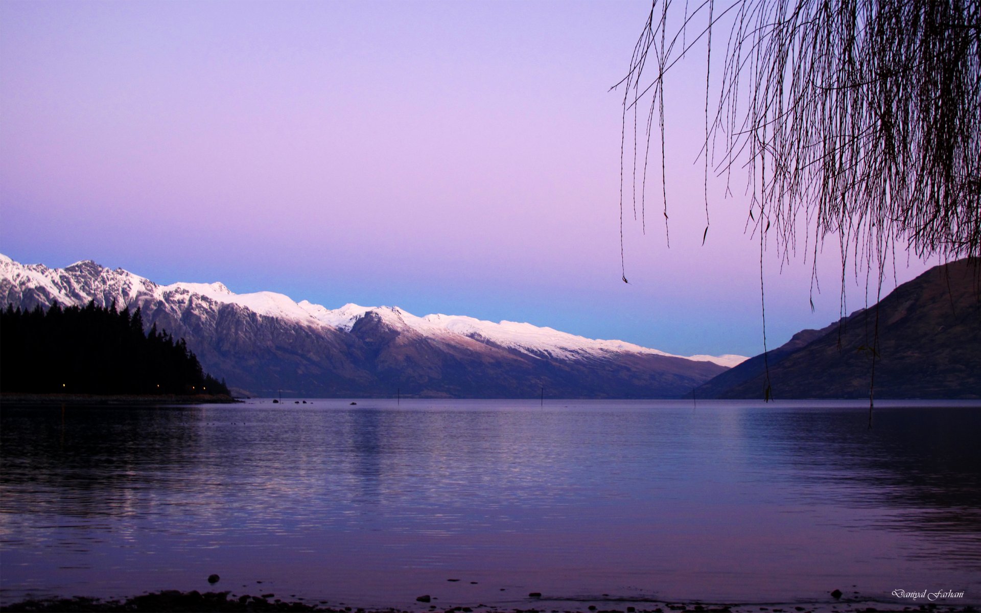 reservoir mountain landscape