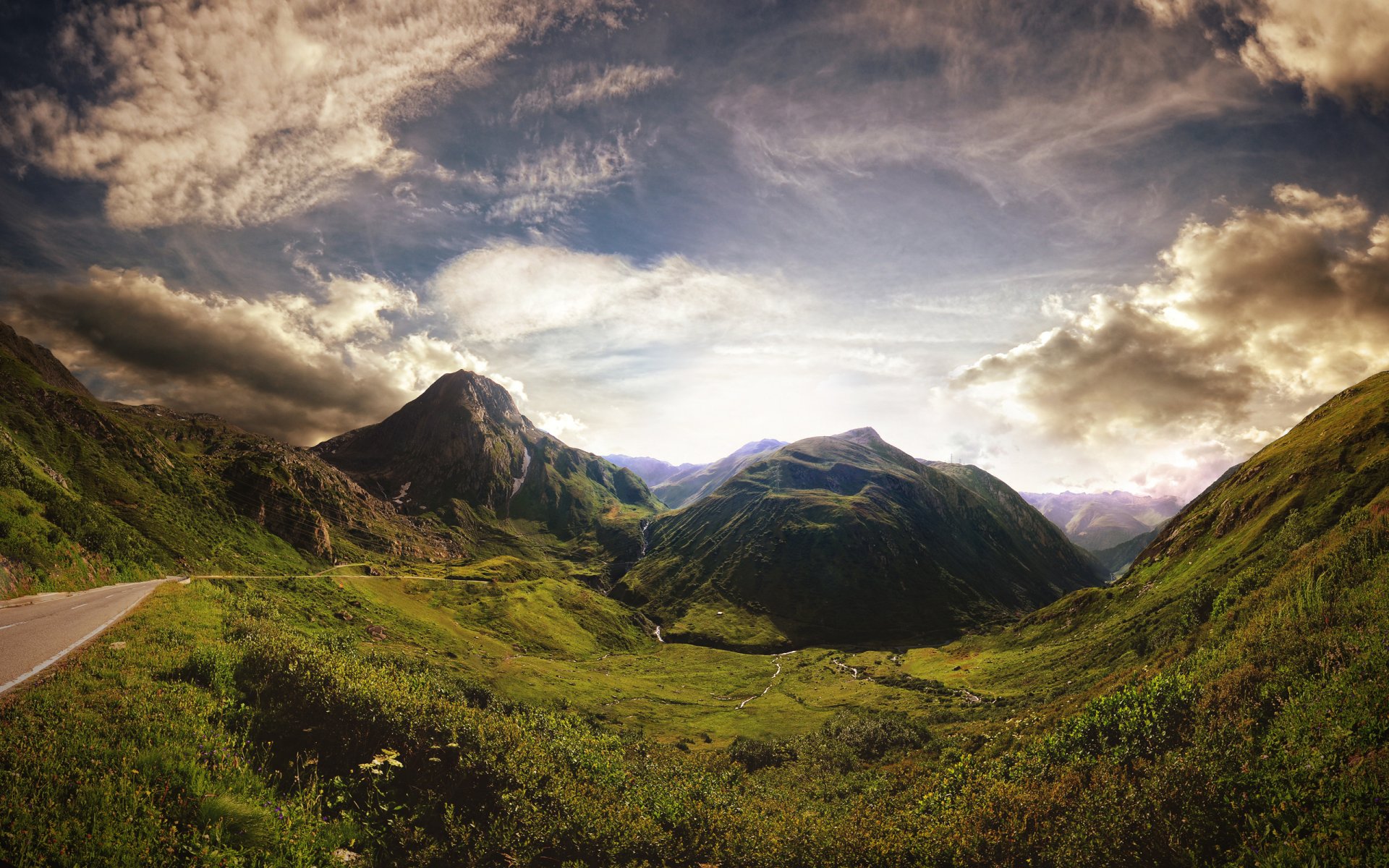 vecchio passo furka svizzera alpi