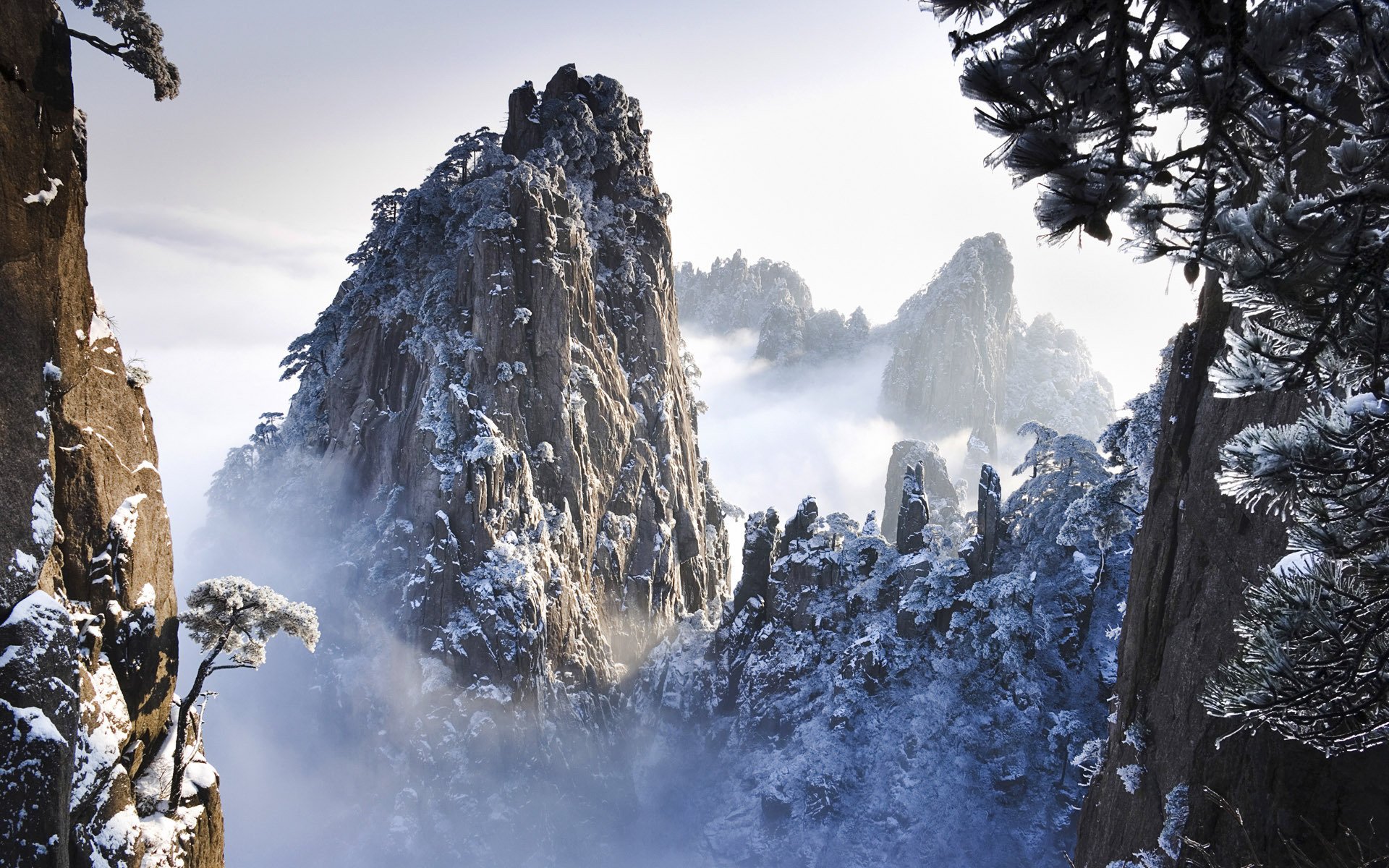 china rocas nieve