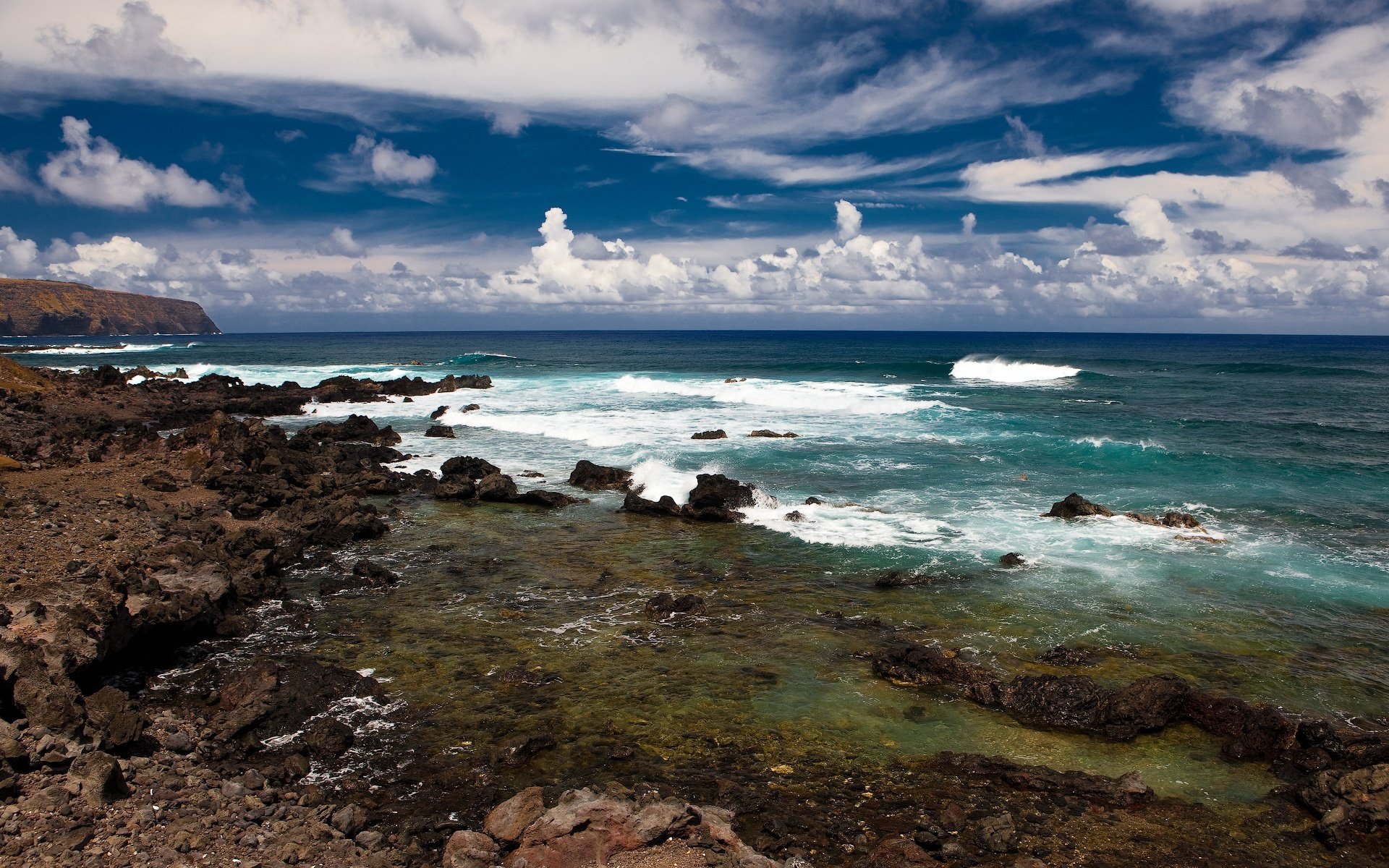 ea waves beach clouds sky summer