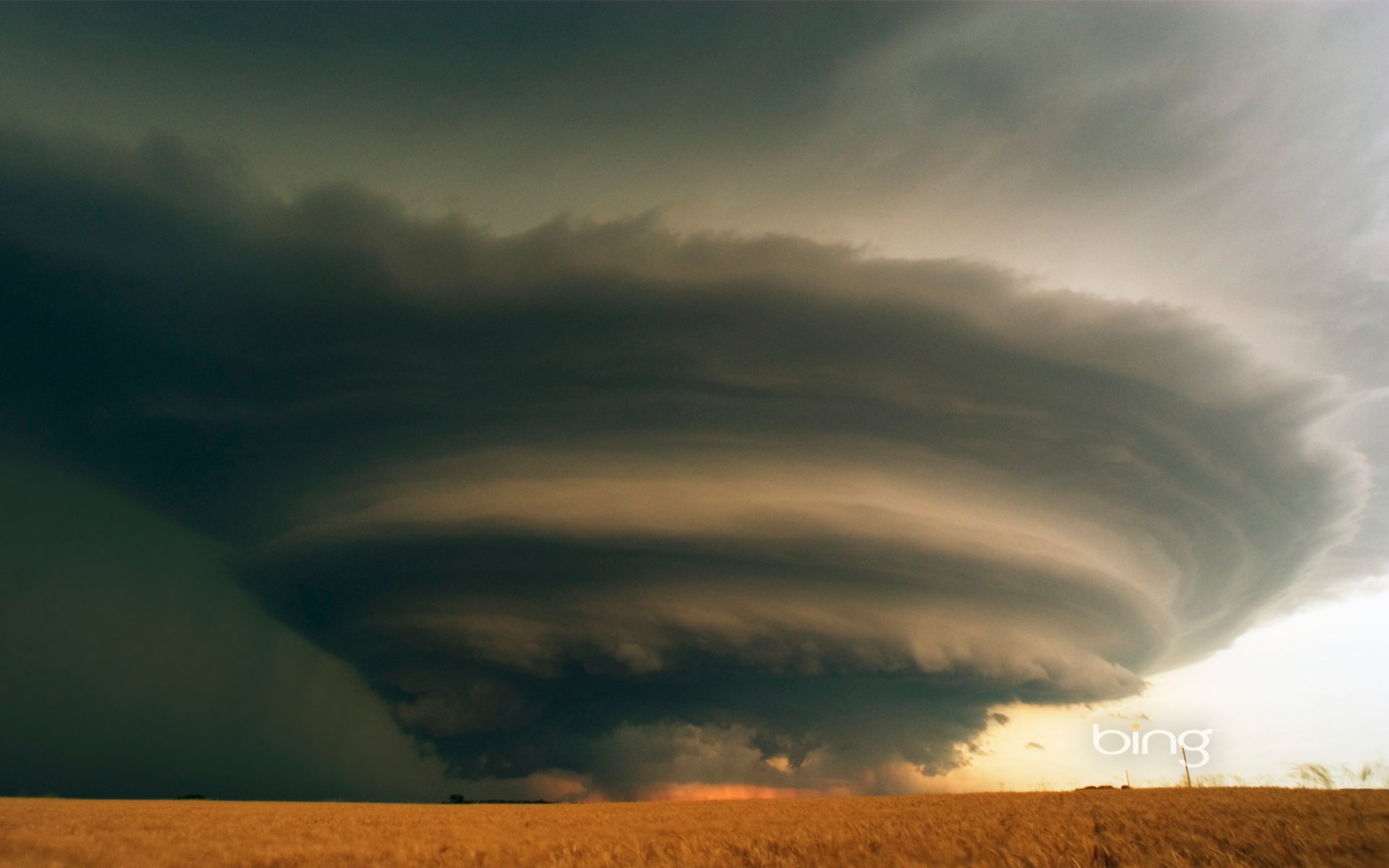 the storm the field sky