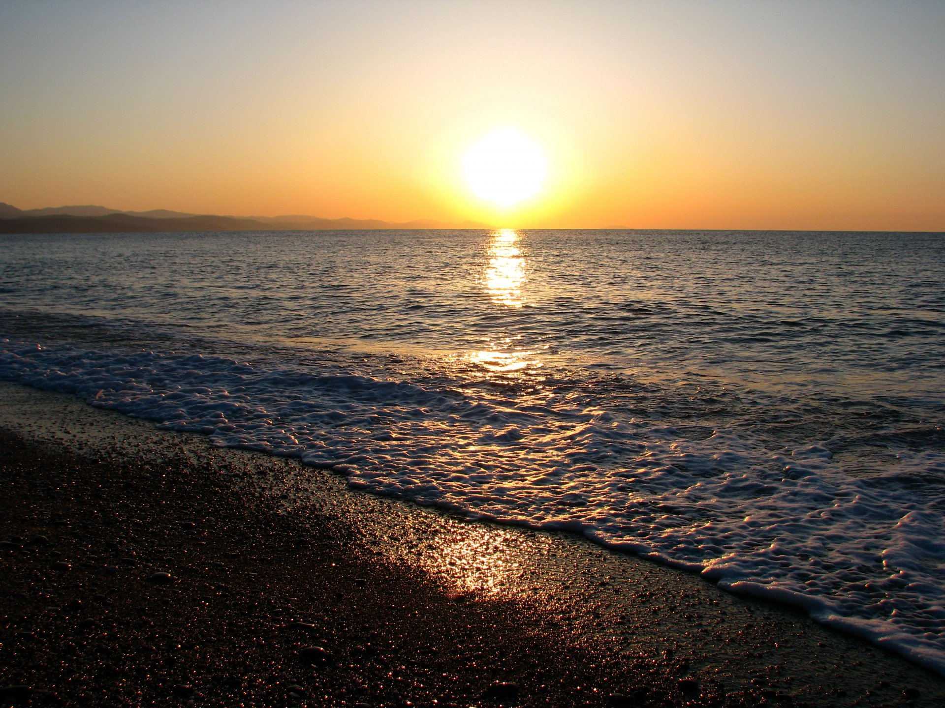 mare sole orizzonte