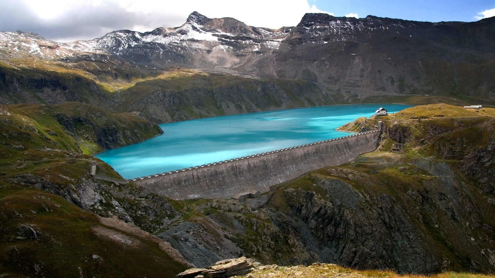 berge felsen damm see