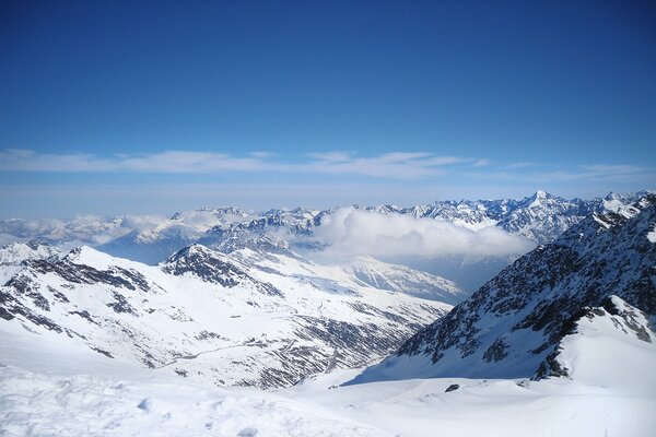 Quoi de mieux que les montagnes enneigées