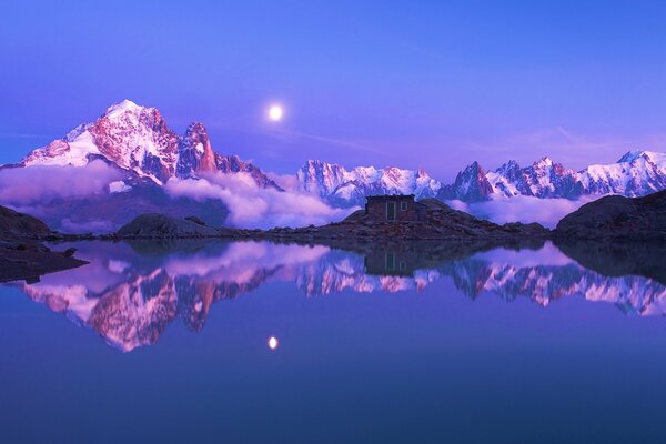 Mountain landscapes of the Alps in France