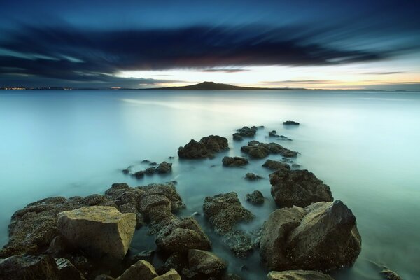 Image of the water surface of the sea