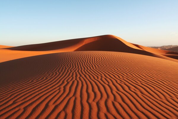 Dune del deserto, tempo caldo, sabbia