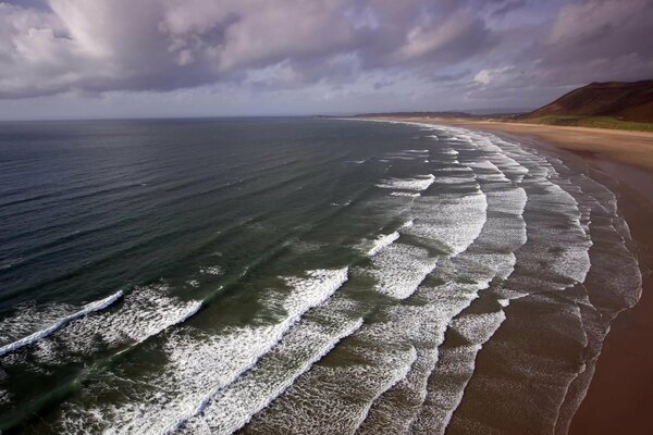 Wellen am Meer. Landschaft