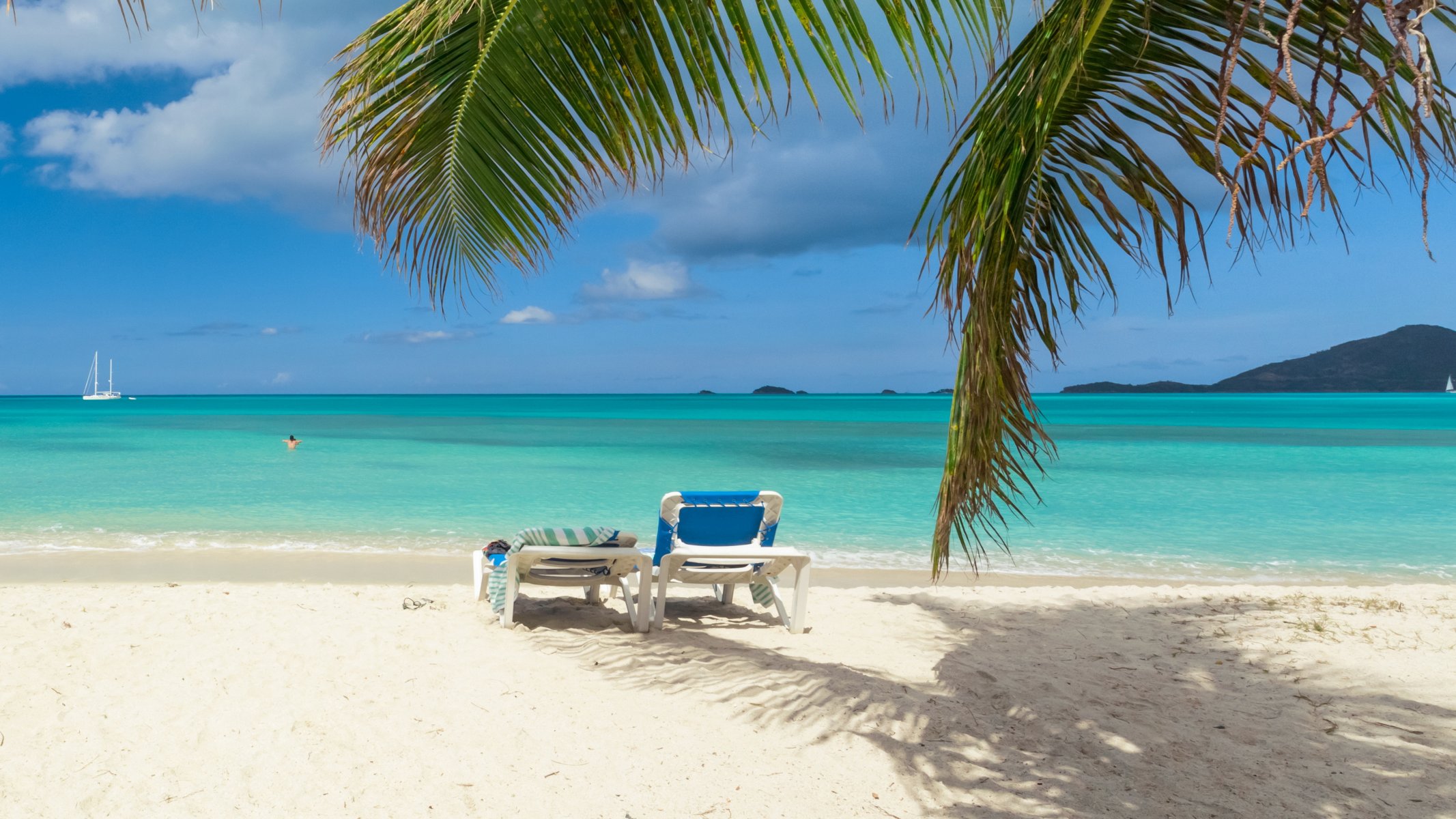 été plage mer côte paradis tropical sable palmiers