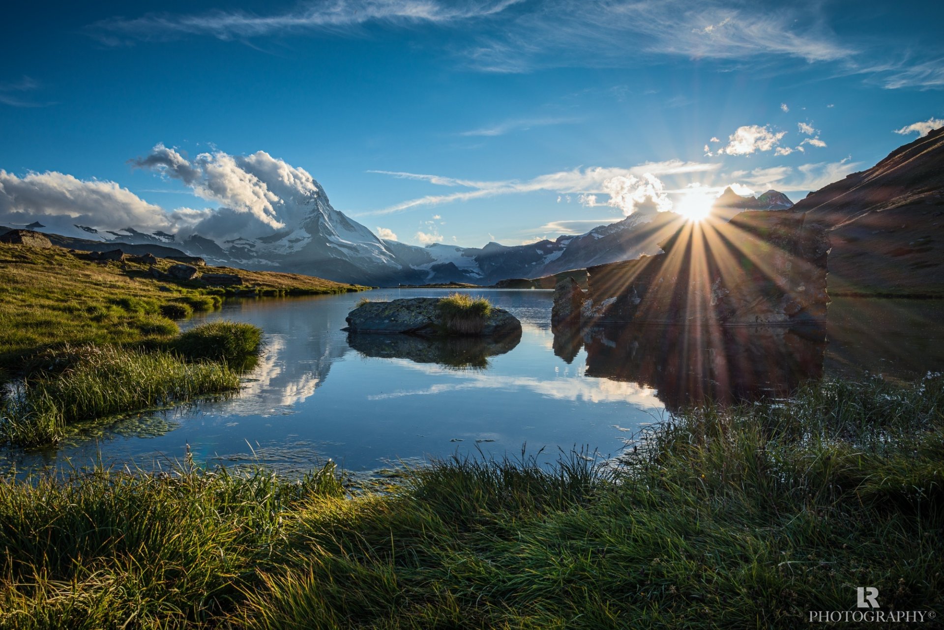 berge see reflexion natur wald landschaft