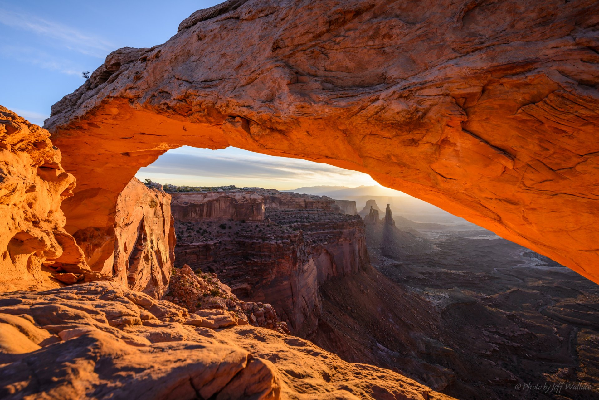 jeff wallace mesa arch lueur et ombre canyon