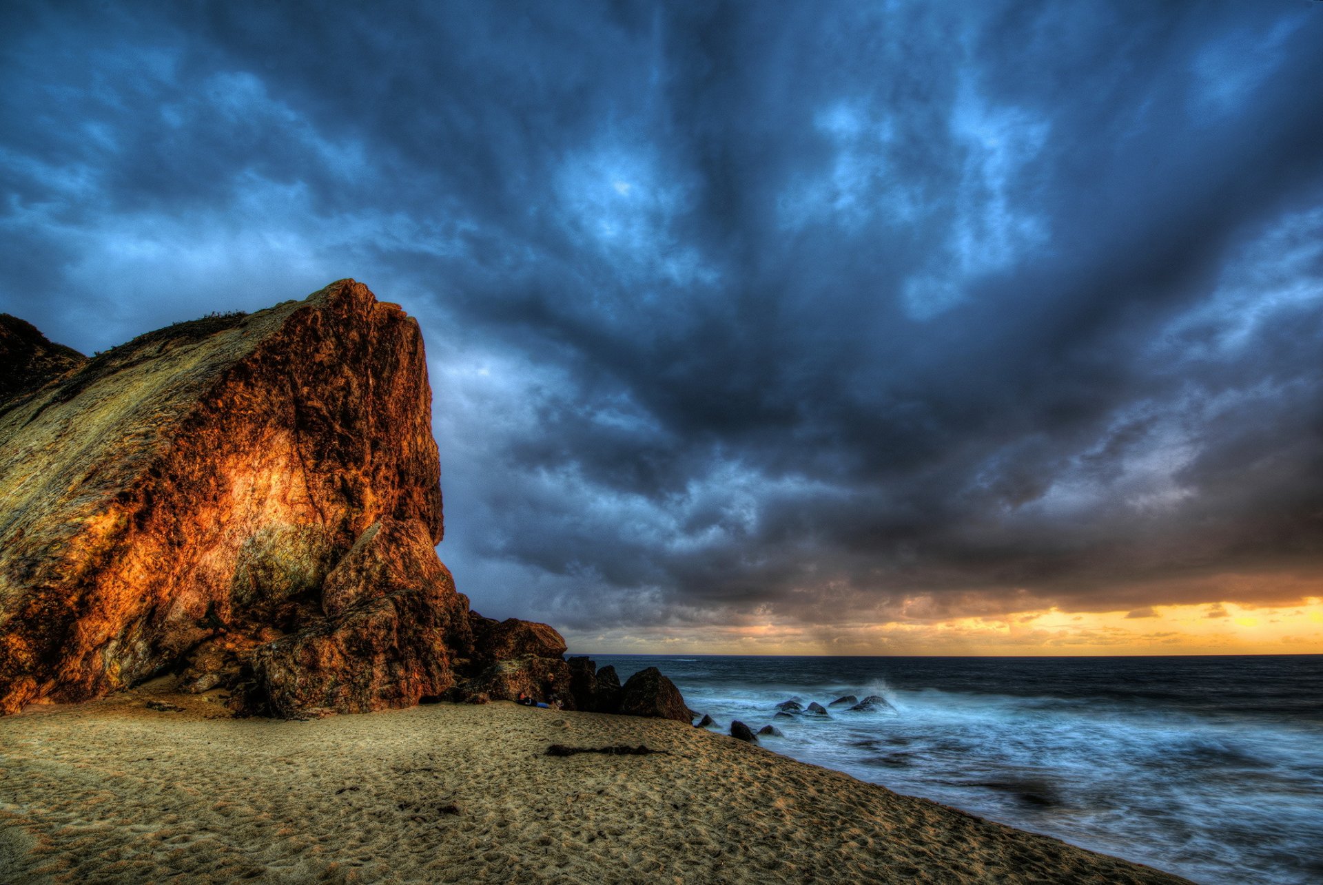 malibú paisaje foto marina hdr