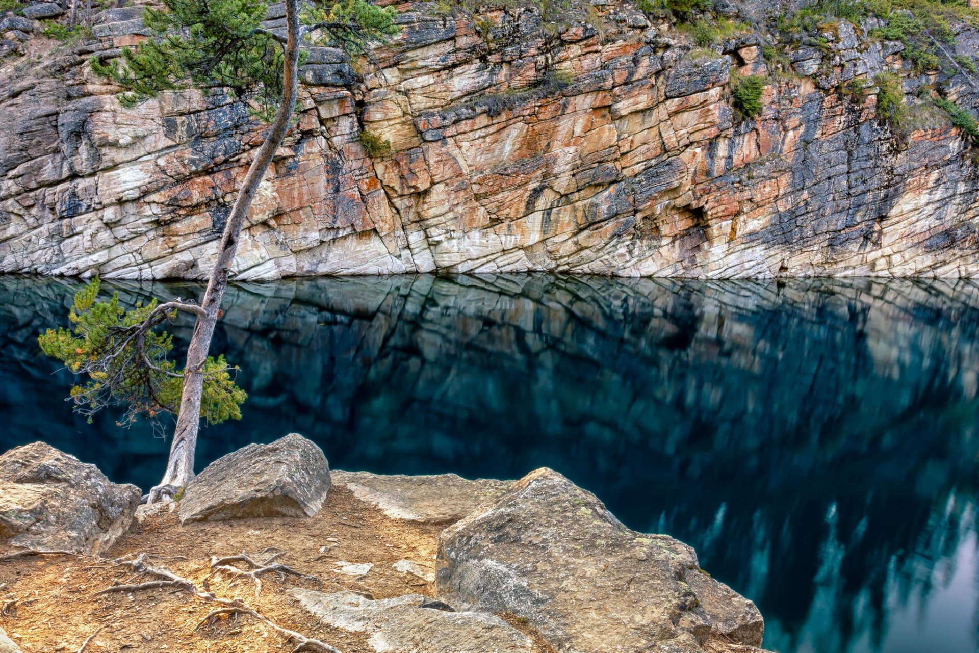 lago acqua rocce legno natura