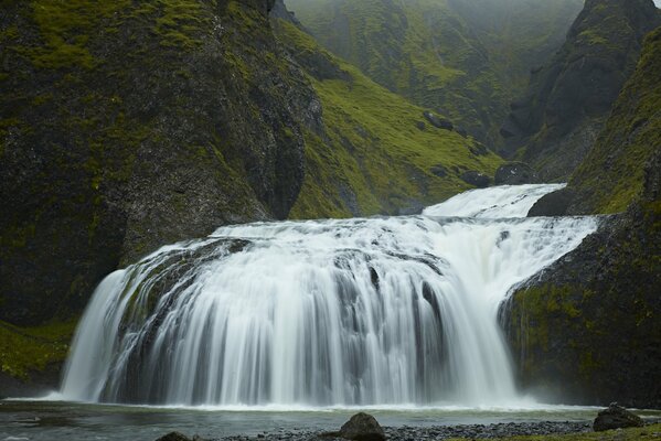 Beautiful mesmerizing waterfall