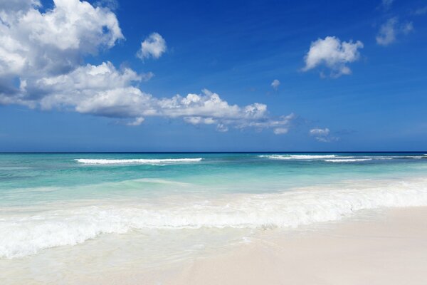Eau bleue. Mer. Plage