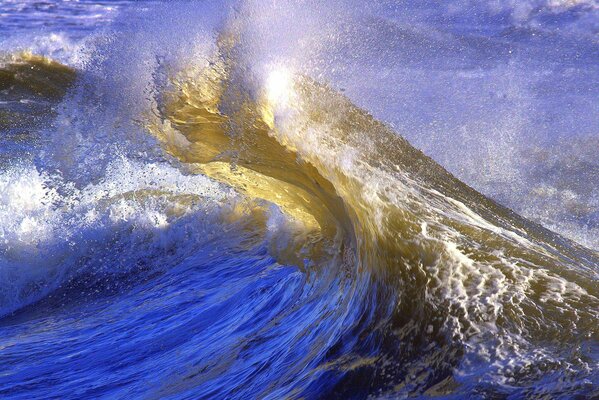 Sea waves during a storm