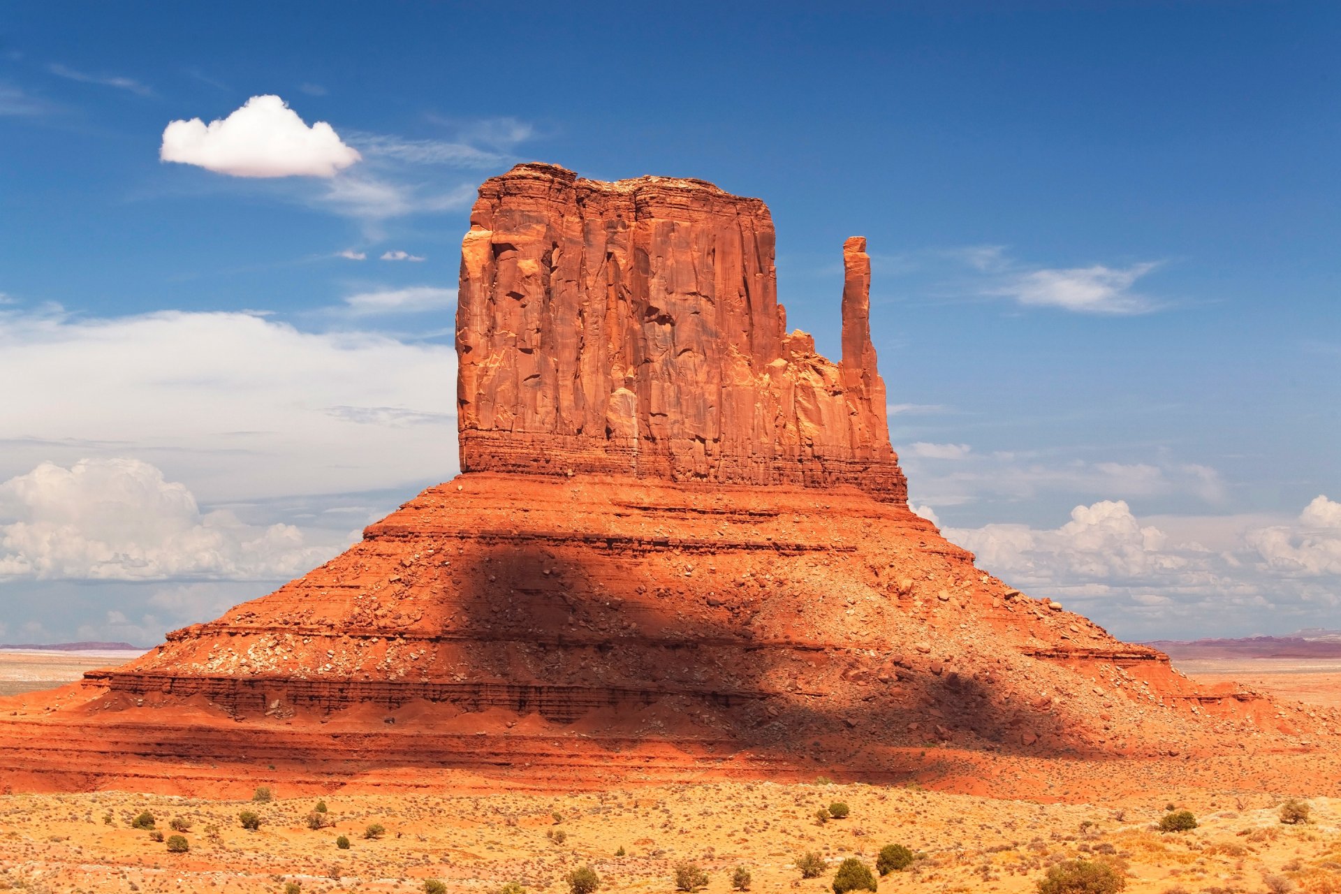 monument valley usa góra niebo chmury skała