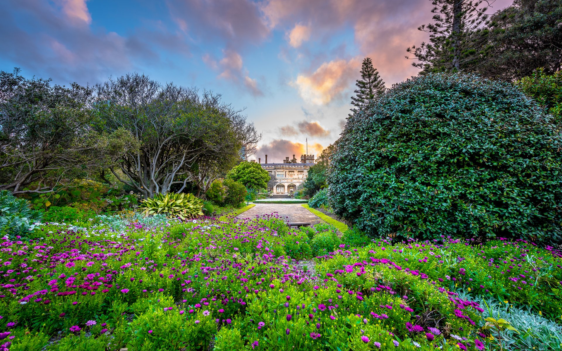 maison du gouvernement sydney jardin botanique royal jardin nature bâtiment