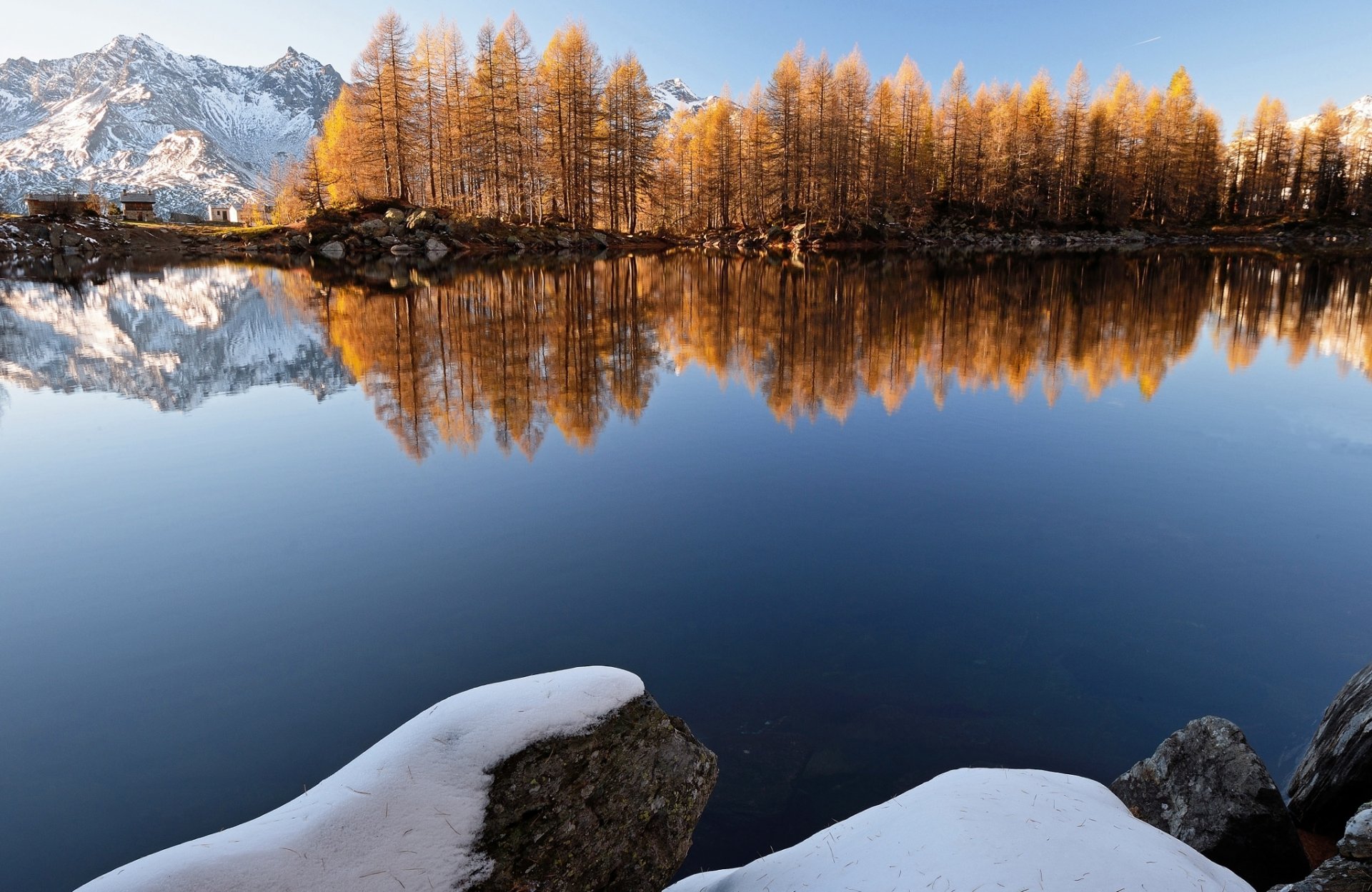 see berge wald bäume winter schnee