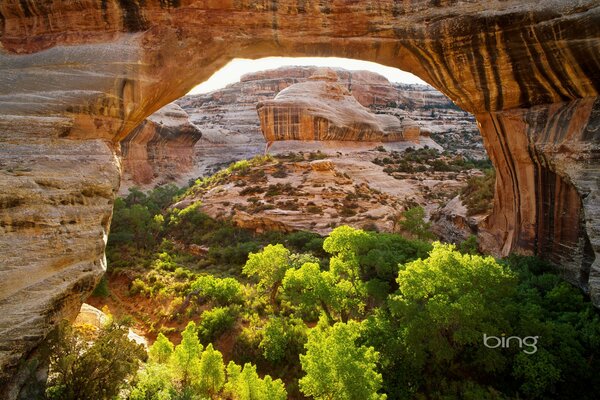 Un arco de piedra en Utah