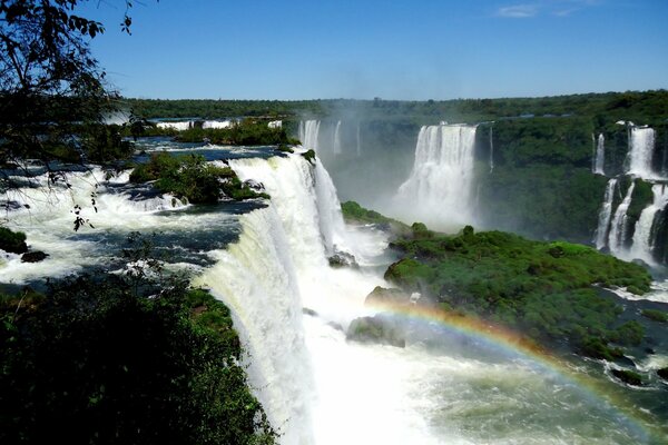The beauty of nature. Rainbow Waterfalls