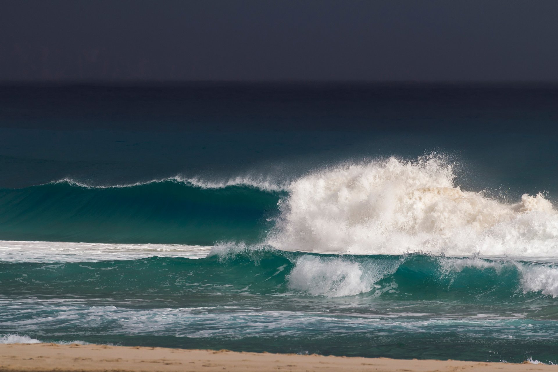 cielo nubes mar olas espuma