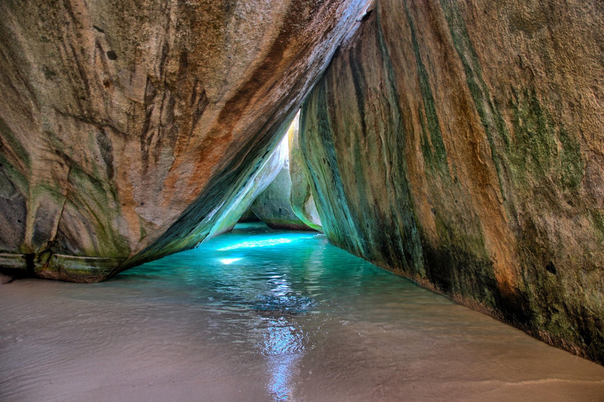 océano rocas cueva arena agua