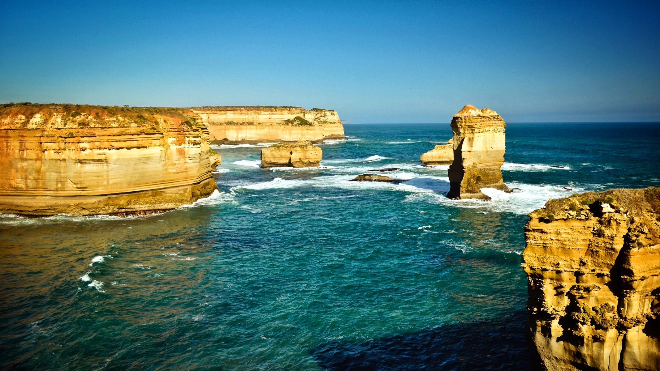 victoria australia niebo morze ocean brzeg klif klify