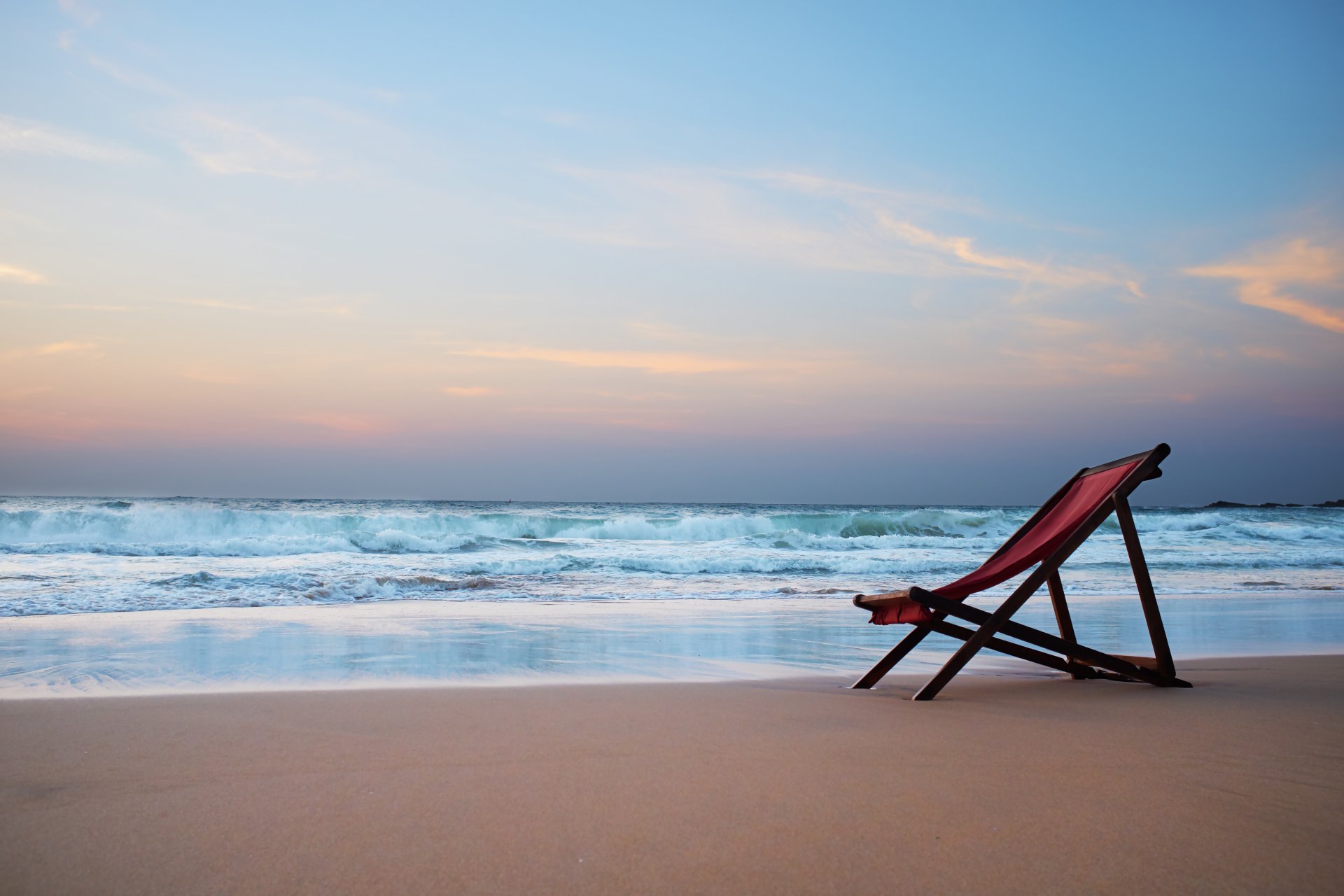 natura tropiki morze plaża krzesełko