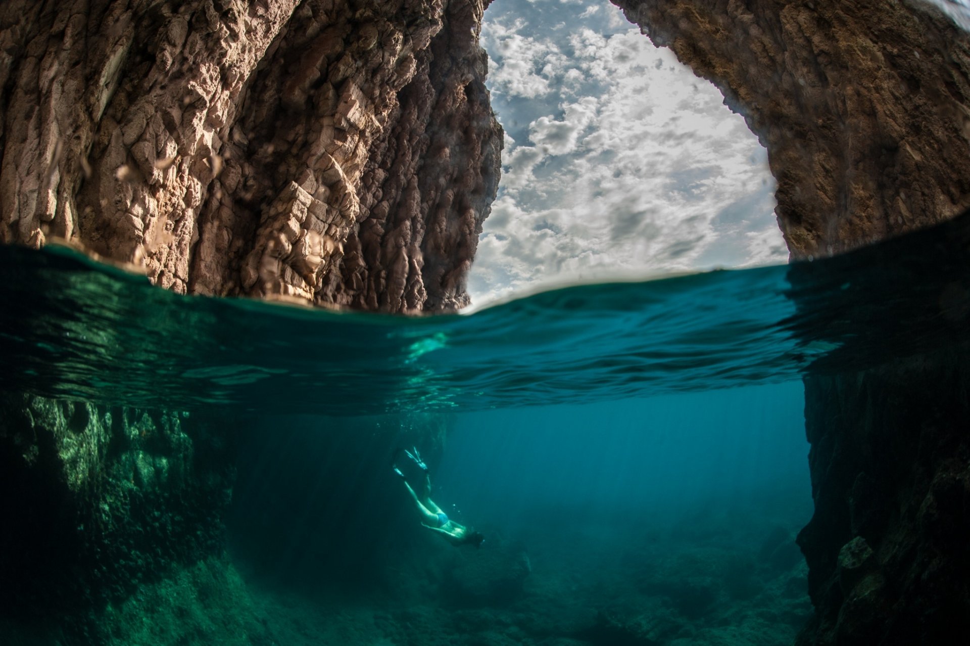 ea water rock underwater world nature