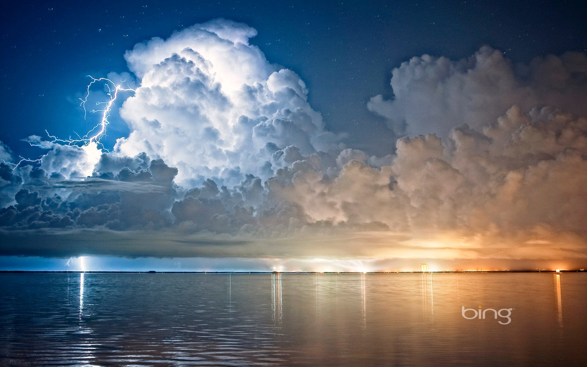 cape canaveral florida stati uniti cielo nuvole fulmine elemento