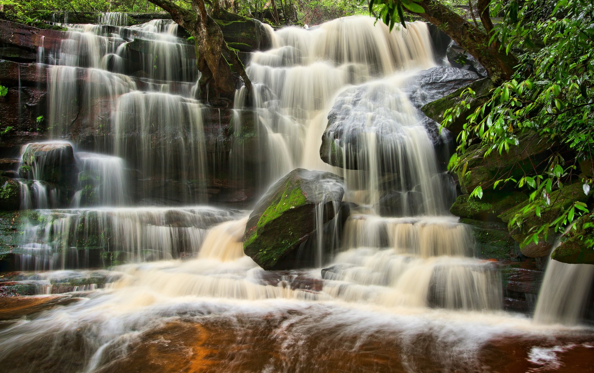 omersby falls brisbane water national park australien kaskade wasserfall