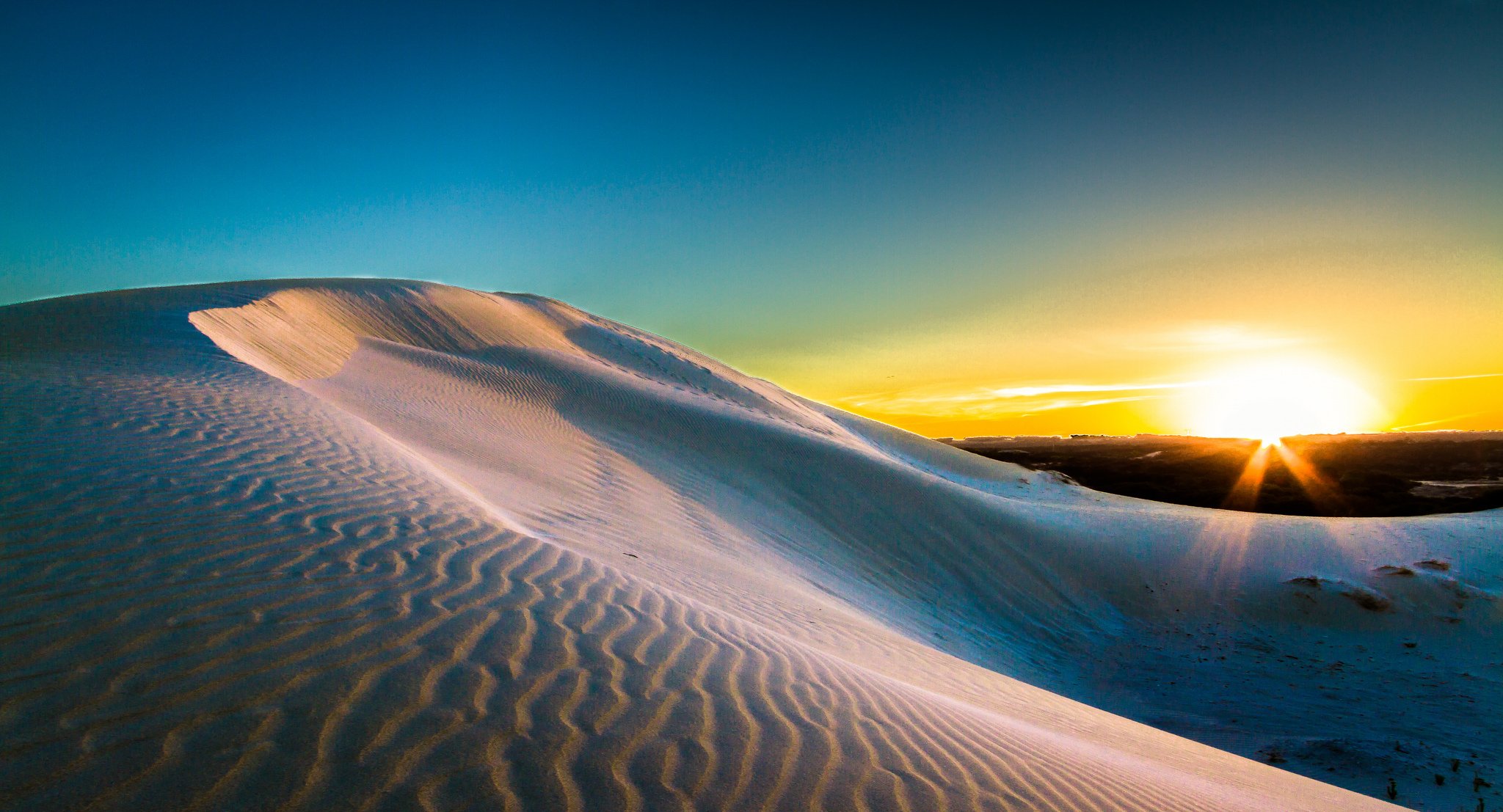 dune sabbia sole alba