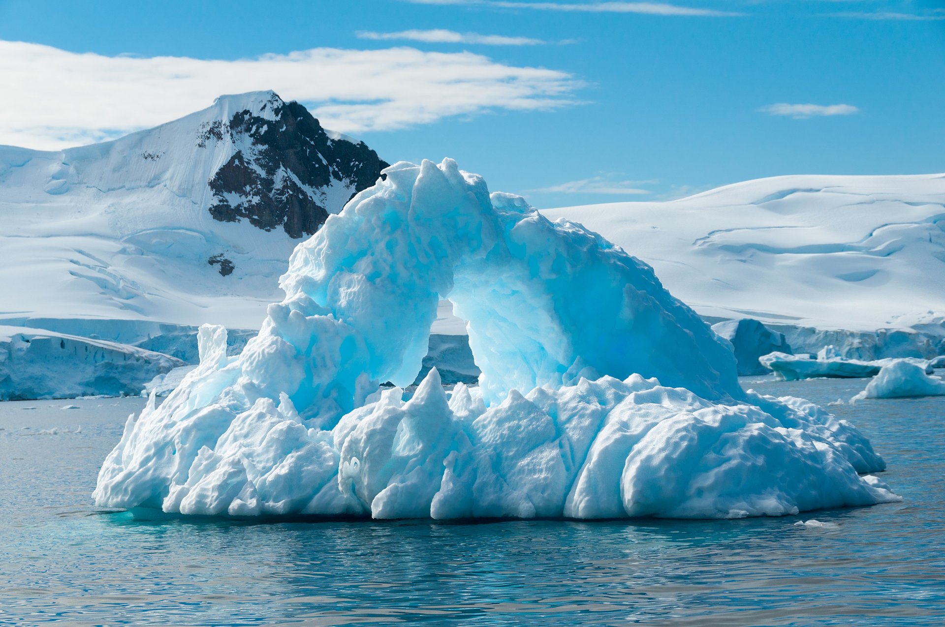 iceberg glace neige soleil nord hiver mer nord