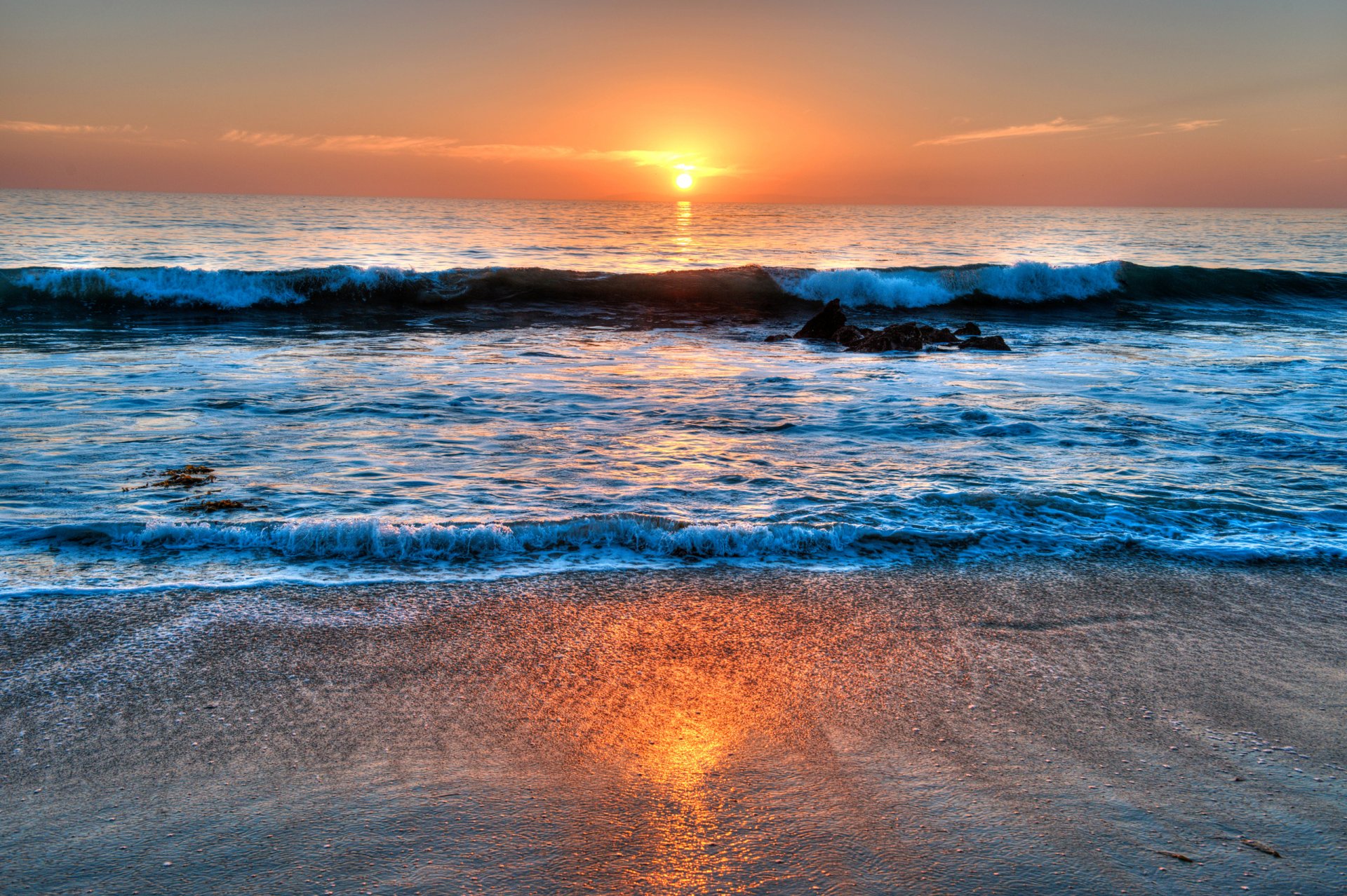 laguna beach california estados unidos cielo nubes mar puesta de sol ola