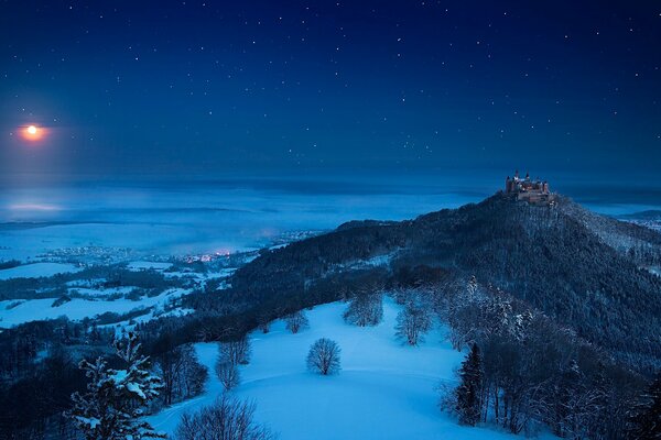 Зимняя сказка ночной луны
