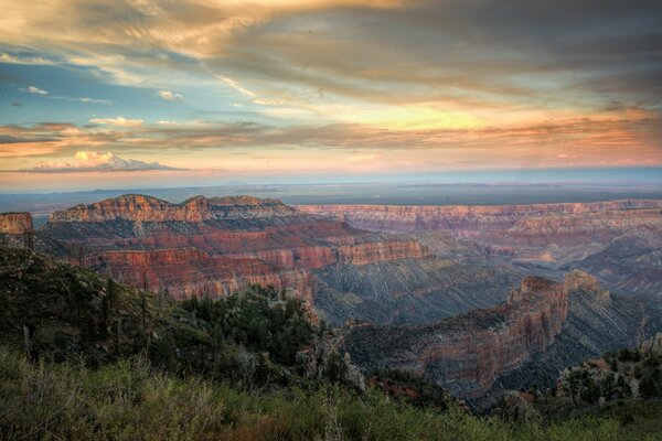 Nature landscape of the Grand Canyon National Park