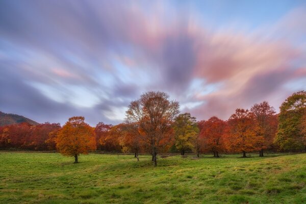 El cielo de otoño es especialmente fascinante