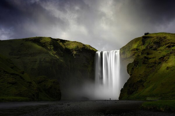 Waterfall is a magical phenomenon of nature