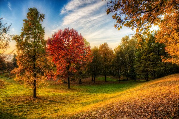 Cuento de otoño de una noche fresca