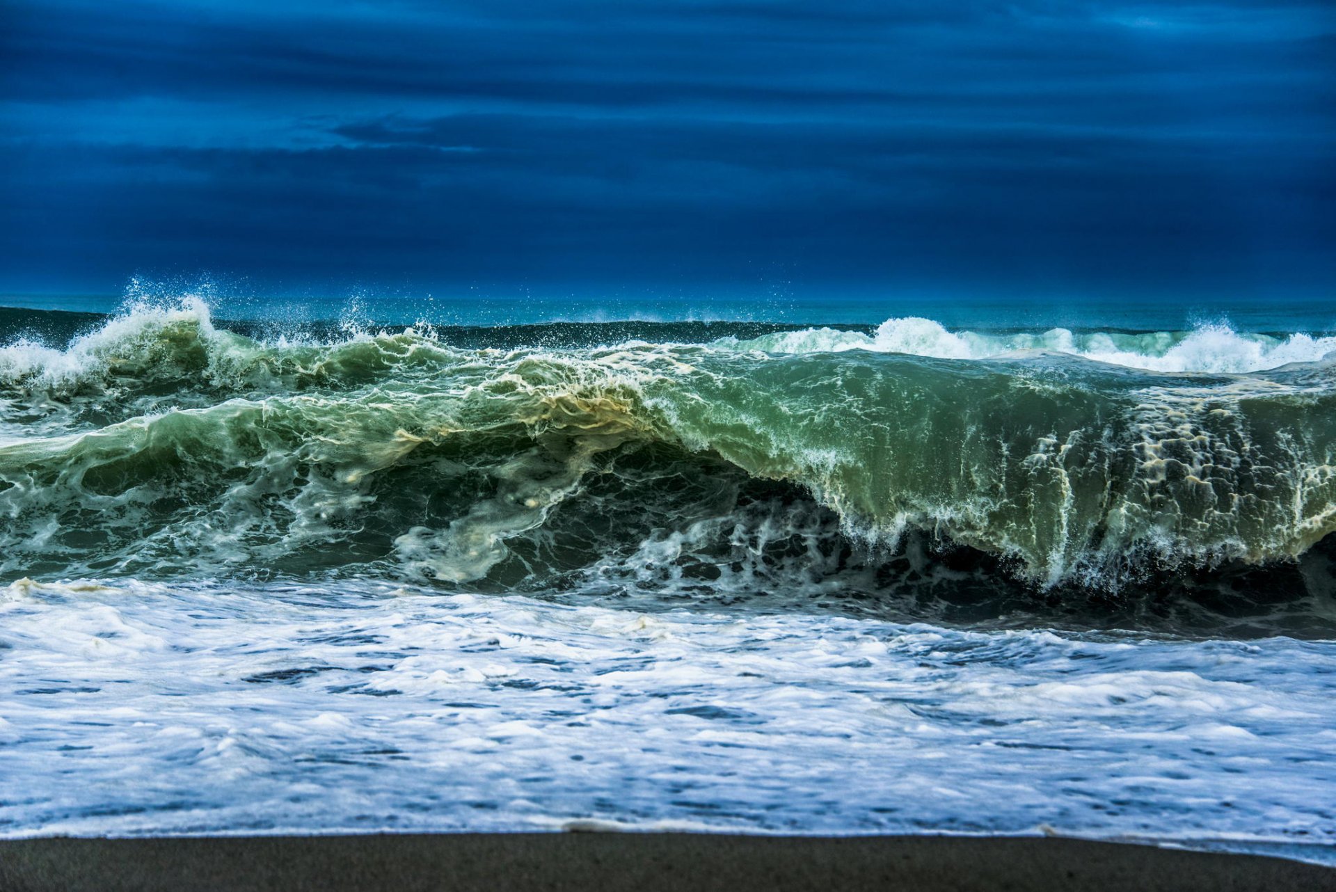 ocean wave nature foam beach