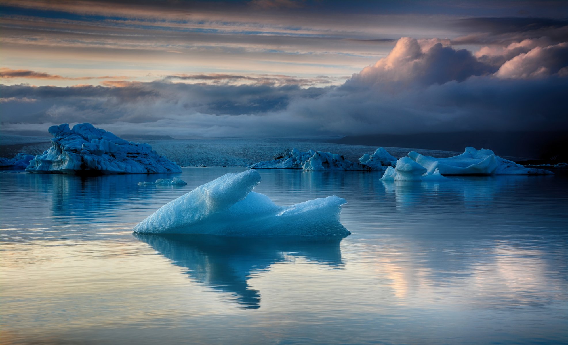 islandia glaciar laguna hielo azul